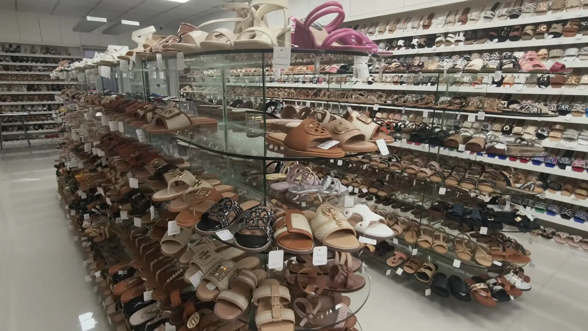 Angel Shoes wholesale showroom with full collection on display